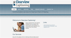 Desktop Screenshot of clearviewcaptioning.com